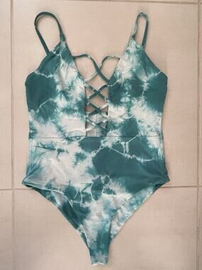 Dippin Daisys Swim One Piece Swimsuit Cut Out Tie Dye Swimwear